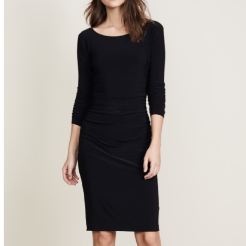 Black Long Sleeve Mini Dress